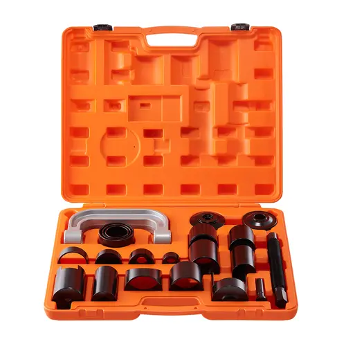 【BackToSchool】VEVOR Carbon Steel Ball Joint Press Kit, 21-Piece Mechanic Multi Tool Kit with 1 Installation Adapter & 1 Removal Adapter, for 2WD & 4WD Car Automotive Heavy Duty Repair, Mechanic Tools, 1 Plug