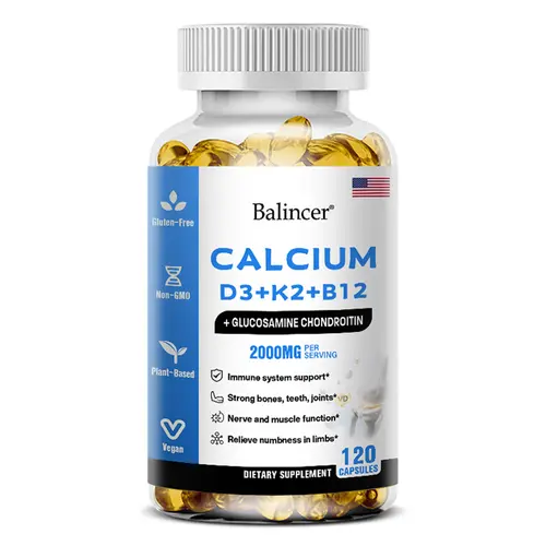 Balincer Calcium health supplements,Support bone and joint health, 120 Capsules