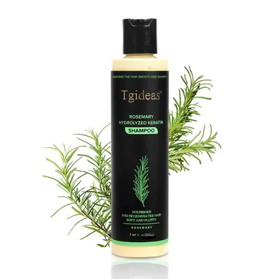 Tgideas Rosemary Shampoo - BoostHair Growth, Control Oil & Dandruff,Soothe Scalp lritation & RestoreShine! Outdoorfun Hydrolyzed Keratin  Organic Haircare Nourishes Hair #SummerWins #DealsForYouDays
