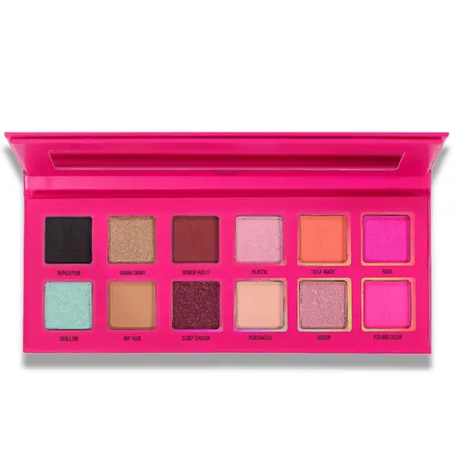 Plastic - Eye And Face Palette + 12 Vibrant Shades + Magnetic Pans