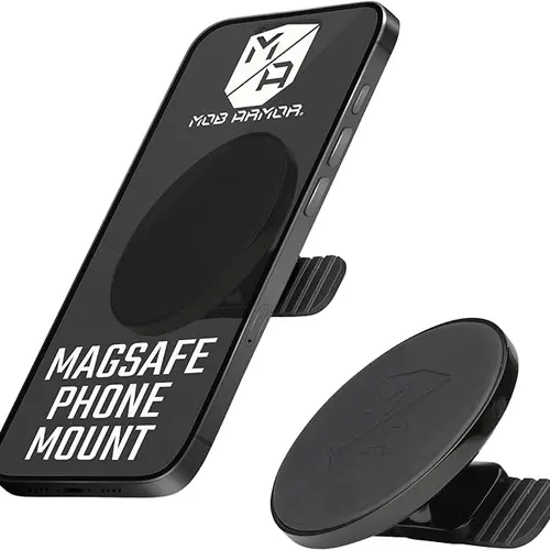 MOB ARMOR MobNetic Slim Non-Charging MagSafe® Phone Mount for All Dashboards - Compact & Strong Magnetic Holder with Curved Surface Compatibility