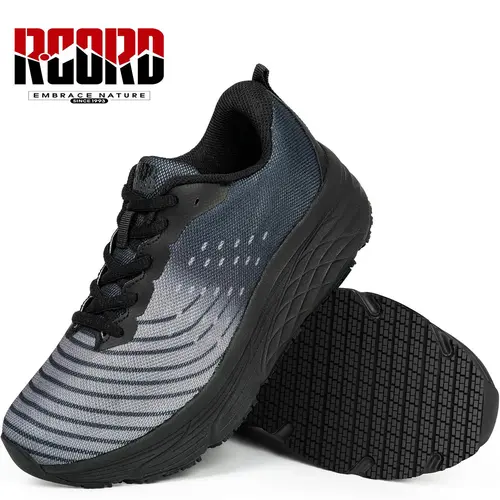 R CORD Food Service Shoes for Women and Men, Water-Resistant Kitchen Work Sneakers with Slip- and Oil-Resistant Rubber Outsole for Restaurant Workers