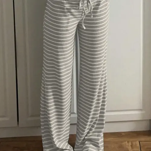 Women's Striped Print Pants with Drawstring, Casual Comfy Trousers for Daily Wear, Ladies Bottoms for All Seasons