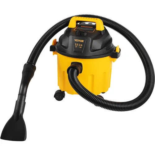 【Back to School】VEVOR Corded Wet & Dry Vac - 2.6 Gal High Performance Vacuum, 2.5 Peak HP 3-in-1 Portable Shop Vac with Blowing Function, Attachment Storage, ETL Listed Floor Cleaning Tool & Deep Cleaning Machine for Cleaning Cars