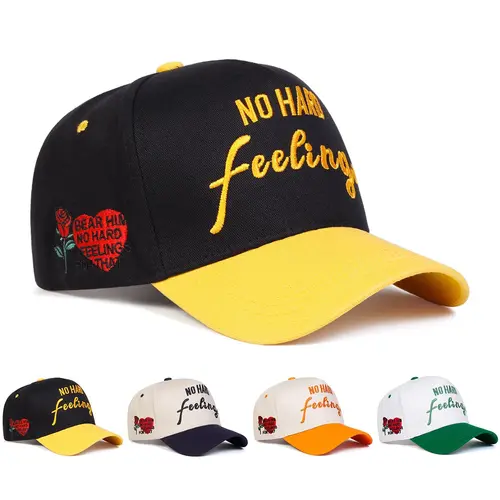Unisex Letter Embroidered Baseball Cap Outdoor Sport Adjustable Sunscreen Leisure Hat Spring Autumn Travel Tourism Beach Vacation