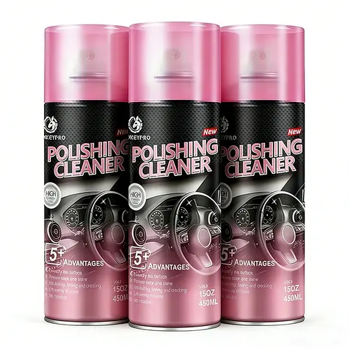 DonkeyPro Car Interior Protectant Spray - 15oz Car Cleaning Spray, Auto Detailing Supplies with Rubber Care, Waxes, UV Protection, Easy Even Coverage, 1-Step Leather-Plastic Care, Tire Shine, Trim Restorer, Polishing Cleaner, Minimal Overspray toolupgrade