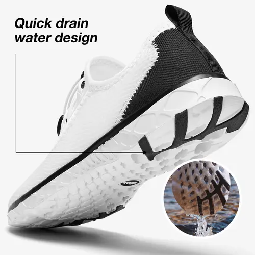ALEADER Men's  Lightweight Breathable Watershoes  Quick-Dry Aqua Socks Barefoot Non-Slip for Beach Pool Outdoor Sports summerwins