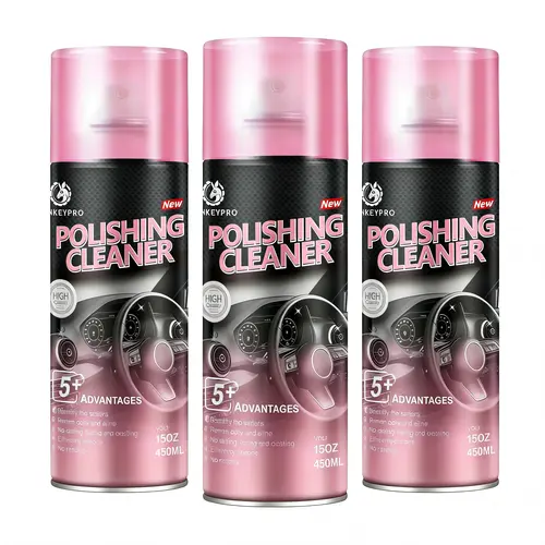 Quick Interior & Exterior Detailer Plastic Restorer 15oz - Polishes For Leather, Plastic, Rubber, Vinly - Glossy Finish for Auto Care, Rubber, Plastic & Leather Revival- Penetrates Deep For Long Lasting Results Auto Detailing Products Car Cleaning Spray