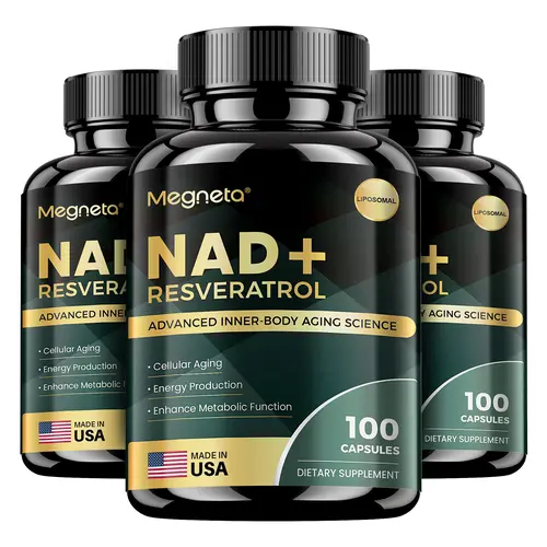 NAD+ Resveratrol - Anti-Aging & Energy Support with Liposomal Formula | 100 Softgels-MADE IN USA Supplement Healthcare