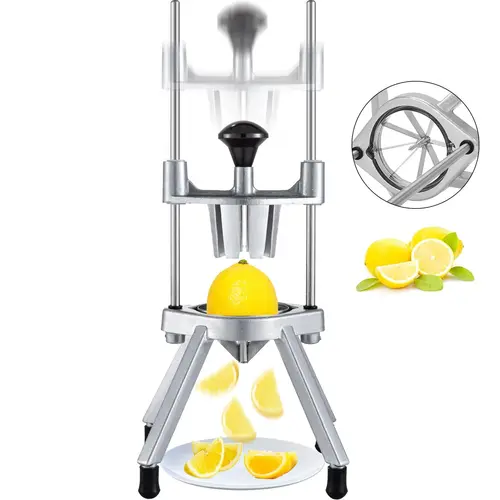 【Summerfinds】VEVOR 8-Section Commercial Easy Wedger Stainless Steel Blade Fruit Lime Slicer, Lemon Cutter 8 Wedges for Bar Restaurant Aluminium Kitchen