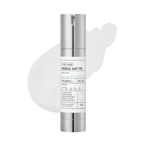 VT COSMETICS CICA Reedle Shot 100, Daily Night Exosome Microneedling Serum, 1.69Fl Oz (50ml) | Centella Asiatica