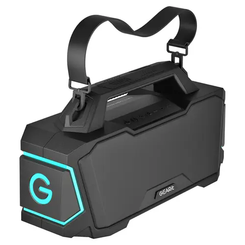 GearIt BOOM 120W Portable Wireless Bluetooth Speaker - IPX6 Waterproof, Adjustable Strap with Handle, RGB Lights, Deep Bass Stereo Audios, Aux Input, Mic Input for Karaoke, USB Port, Pool & Outdoor Music Setup Electronics Gadget