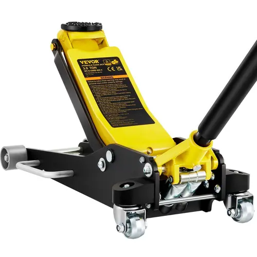 【Summerfinds】VEVOR Low Profile Floor Jack, Aluminum and Steel Racing Floor Jack with Dual Pistons Quick Lift Pump for Sport Utility Vehicle