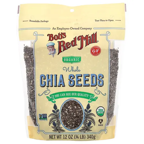 Bob's Red Mill Organic Chia Seeds, Whole , 12 oz (340 g)