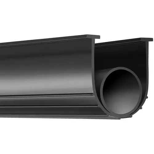 【toolupgrade】VEVOR Heavy-Duty Durable Garage Door Bottom Seal, U Shape + O Ring Combination, 16ft Weatherproofing Seal with 5/16in T-Ends & 3 3/4in Width, Insulation for Shops, Prevents Air, Moisture, Dust and Insects, Black