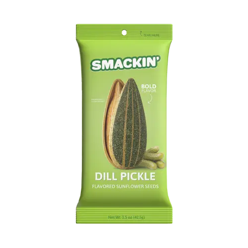 SMACKIN' Sunflower Seed Dill Pickle 6 Pack - 1.5 oz bags