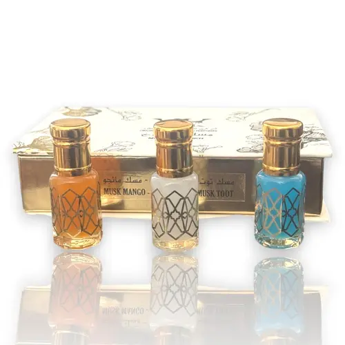 Hamil Al Musk | 3 Piece Multi Pack Set | Mango Musk + White Musk + Berry Musk | Unisex Fragrance | 6 ML | Concentrated Oil | Mango - Musk & Berries