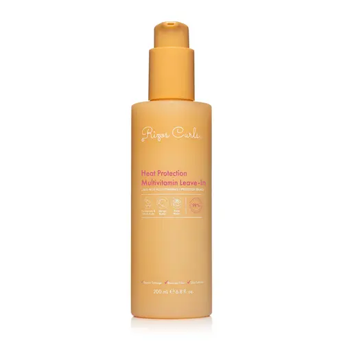 Rizos Curls Heat Protection Multivitamin Leave-In, Smoother, Softer, Moisturized Hair, Frizz Control, nourishing, lightweight, for silky, soft hair