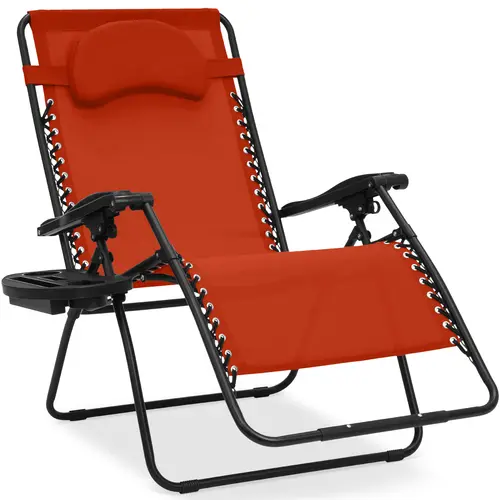 Best Choice Products Oversized Zero Gravity Chair, Folding Outdoor Patio Recliner w/ Cup Holder