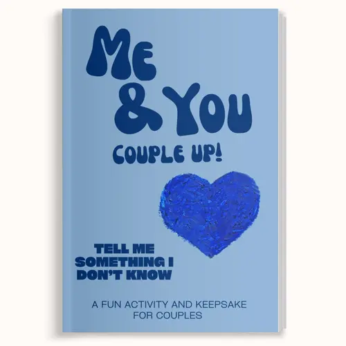 LARKINROAD Me & You Couple Up! Tell Me Something I Don't Know Guided Journal - Interactive Notebook, Workbook, Passback Bonding Book, Date Night Keepsake for Reconnecting Partners (Valentine’s Day Gift for Boyfriend, Anniversary/Birthday Gift Option)