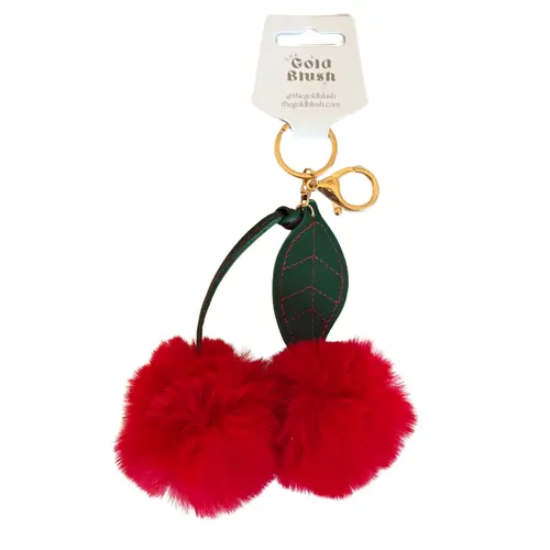 Fluffy Bag Charms- Plush with Keyring Attachment
