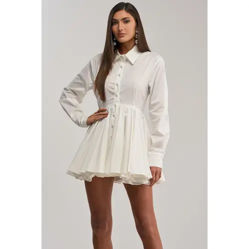THE IT GIRL POPLIN MINI DRESS