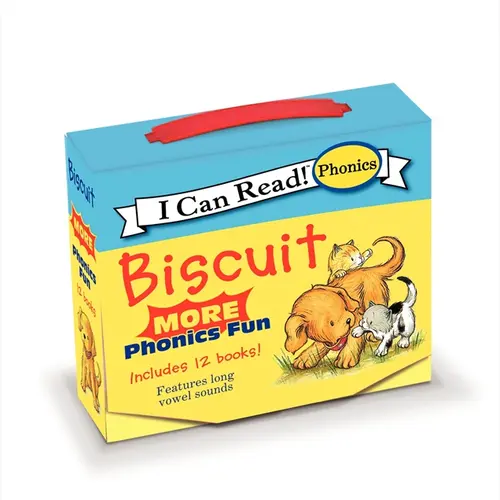 Biscuit: MORE 12-Book Phonics Fun!: A Box of 12 Mini-Books Featuring Short and Long Vowel Sounds for Dog Lovers (I Can Read Phonics) by Alyssa Satin Capucilli||Pat Schories [Paperback Book]