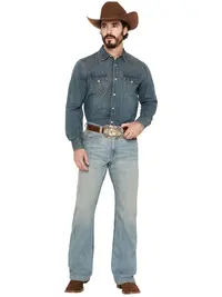 Cody James Men's Men'S Hamshackle Wash Duke Relaxed Bootcut Stretch Denim - Cjsp20j09-Ltw