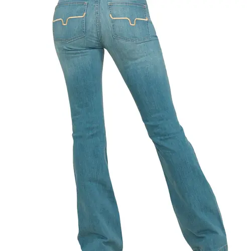 Kimes Ranch Women's Women'S Light Wash Mid Rise Lola Soho Fade Trouser - 121512