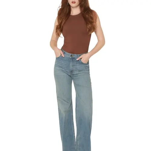 Kimes Ranch Women's Women'S Olivia Medium Wash High Rise Wide Leg Jeans - Wj-N19118