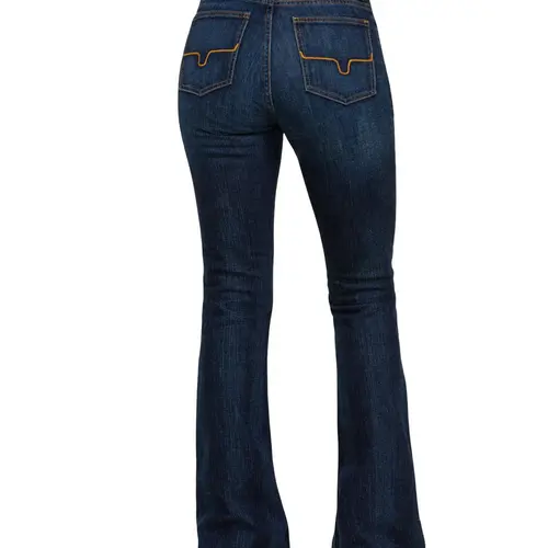Kimes Ranch Women's Women'S Dark Wash Jennifer High Rise Wide Flare Jeans - Wj-10514