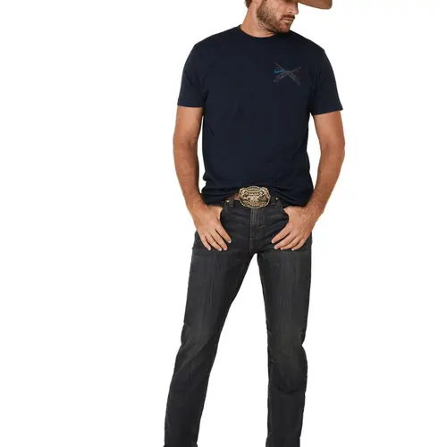 Cody James Men's Men'S Barn Sour Wash Jackson Slim Straight Stretch Denim - Cjfa20j43-Dkw