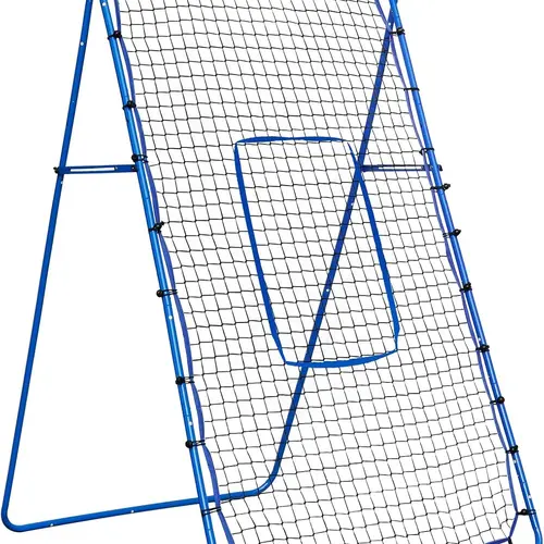 Winthai 7x4FT Unisex Volleyball Rebounder Net, Portable Steel Frame Multi-Sport Equipment with 2x6-Angle Quick Adjustable Netting & Target Ribbon for Accuracy, Quick Setup for Baseball, Lacrosse Training (Workout & Exercise Equipment Incl)