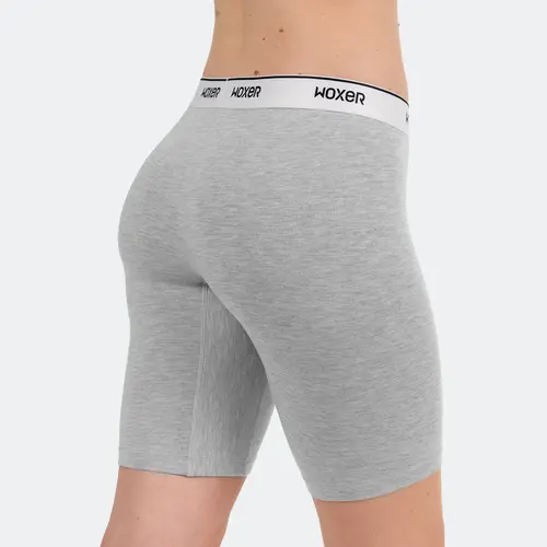 Women's 9 in Biker Stretchy Boxer Briefs - Soft Breathable Fabric Underwear with Modal Pouch, Tag-Free Care Label, Chafe Guard, Stay-Put No-Adjusting Fit