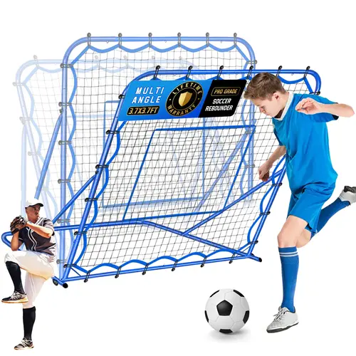 Winthai Soccer Rebounder Net, Quick-Switch Angle Volleyball Pitchback Soccer Training for Control, Passing Practice, Easy Setup Rebounder Gifts Aids & Equipment for Kids,Teens & Adults soccer accessories