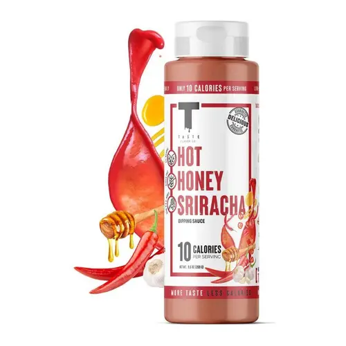 Taste Flavor Co. Hot Honey Sriracha - All Natural Gluten Free Sauce with Real Honey - Made in the USA