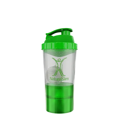 NaturalSlim Multi-Compartment Shaker Bottle for Metabolic Protein