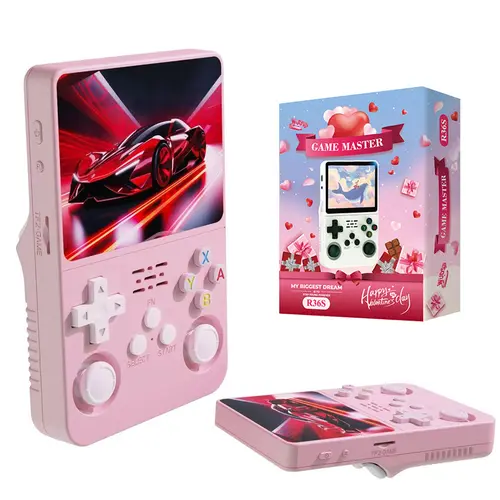 WUDS R36S Handheld Game Console – 3.5" IPS Screen Linux System  Classic Games, 32GB+64GB TF Card, Portable for Christmas, Thanksgiving, Holiday Gift