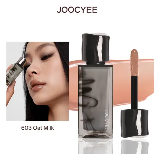 JOOCYEE Glazed Gloss - New 3D Smoky Gloszed Gloss Hydrating, Moisture-Boosting Cosmetic that Plumps Lips, High-Pigment Long-Lasting for Glossy Finish, Sheer Nude High Shine Lightweight Hydrating Moisturizing Smooth Lips Sheer Glow
