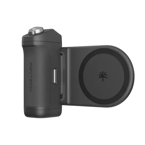 PGYTECH MagCam 2 Magnetic Phone Grip Kit - Mobile Accessories with Photo+Video Creative iOS App, 3-in-1 Wireless Charging Bracket, Detachable Bluetooth Remote, Built-in Powerbank, Cell Phone Mount & Stand
