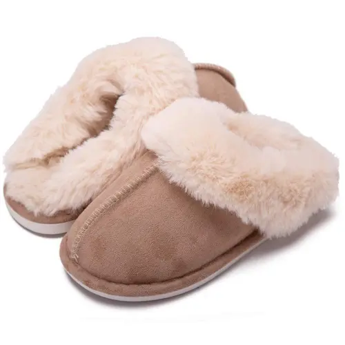 Women's Slippers Soft Plush Winter Warm House Shoes Fluffy Memory Foam House Bedroom Snow Outdoor Indoor Slippers Springfresh