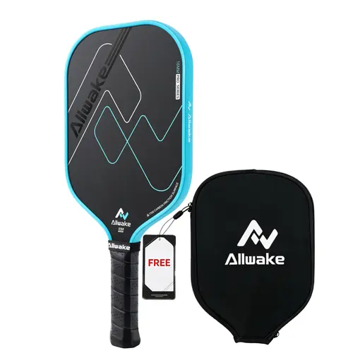 ALLWAKE 2025 Pro Series Carbon Fiber Pickleball Paddles Set - T700 Raw Carbon Fiber Construction for Spin Power & Control, 16MM PP Honeycomb Core Racket