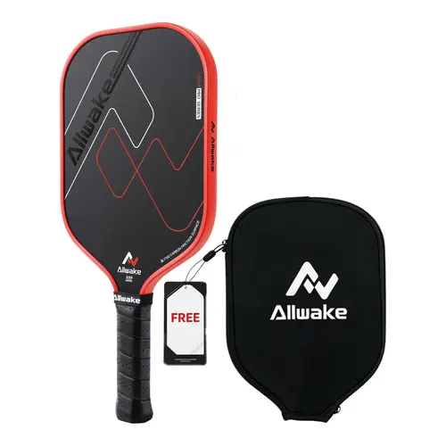 Allwake USAPA Certified Pickleball Paddle - T700 Raw Carbon CFS High Grit & Spin Surface, 16MM Polypropylene Honeycomb Core, Cushion Comfort Grip for Novice Players