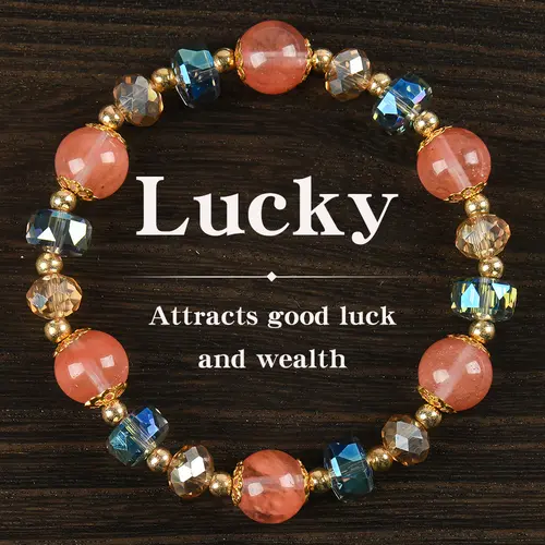 Women's Multicolor Stackable Crystal-Inspired Bracelets, Bling Effect Fashion Costume Jewelry, Good Luck Charm for Everyday Wear & Gifting, Ideal for Bracelet Stacking