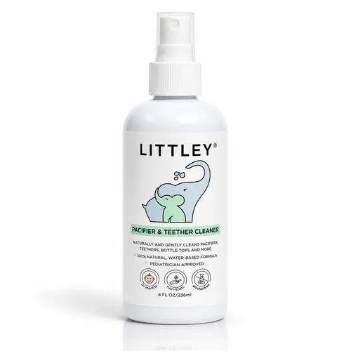 Littley 8oz pacifier & teether cleaner | fragrance-free HOCl spray for pacifiers, teethers, bottles and baby essentials