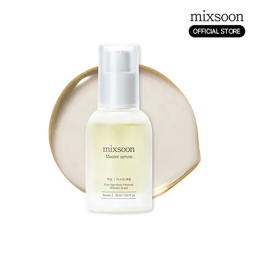 [mixsoon Official Shop] Master Serum - 1.01 fl.oz/30ml Korean Hydrating Moisturizing Facial Serum with Centella, Panthenol, Bifida Ferment Extract, Hyaluronic Acid for Sensitive, Dry Skin Repair