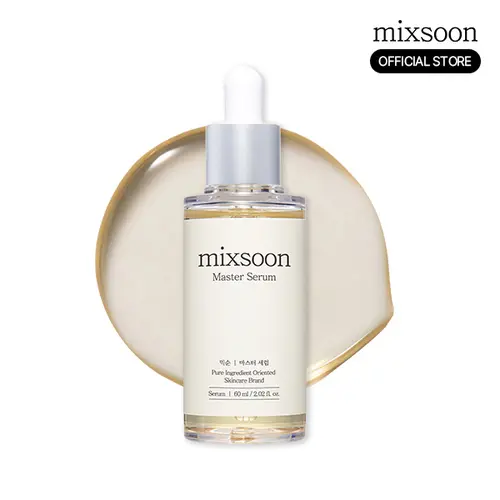 [mixsoon Official Shop] Master Serum - 2.02 fl.oz/60ml Korean Moisturizer Serum with Centella, Panthenol, Hyaluronic Acid for Hydrating Dry Sensitive Skin