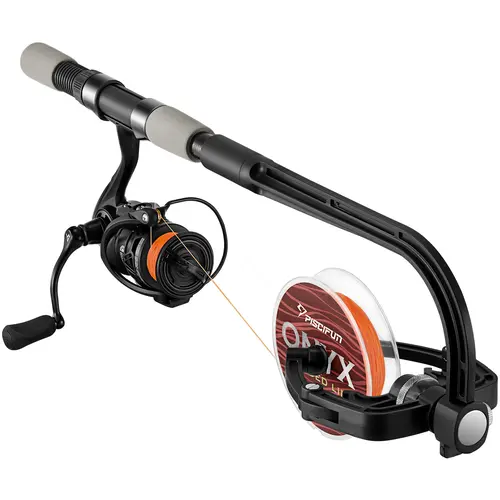 Piscifun Speed Fishing Line Spooler - Anti-Tangle Respools Tool for Casting, Spinning Reels, High-Strength Graphite Frame, 0.9cm Bushing, 12-Month Warranty for Adults