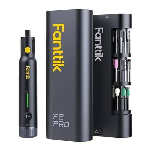 Fanttik F2 PRO/F2 Master Cordless Rotary Tool Kit - 4V Strong Magnetic Motor, 5-Speed 25000 RPM, 55 Accessories, Cordless Power Drill with LED Light, Electronic Rechargeable Set for DIY Crafts, 3D Printer Use, Guys Gifts, Electronic Drill