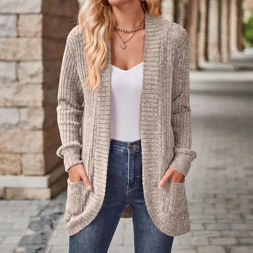 Cardigan Sweaters for Women, Casual Knit Cardigans Lightweight Soft Long Sleeve Open Front Loose Fit Sweater Outwear Springfresh,clothes for back to school,first day of school outfits